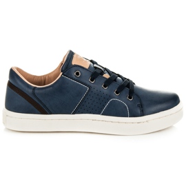 Ax Boxing Eco læder sneakers blå