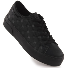 Women's Eco Leather Sneakers Black Big Star RR274335 sort