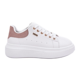 Kvinders sneakers på platformen Eco Leather White hvid