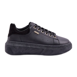 Kvinders sneakers på platformen Eco Leather Black sort