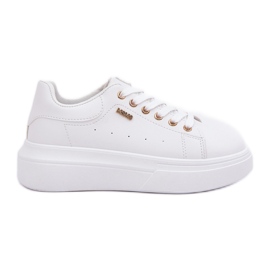 Kvinders sneakers på platformen Eco Leather White hvid
