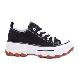 News Lav kvinders sneakers på platformen sort