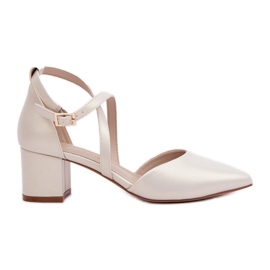 Pumper på Eco Leather Post Sergio Leone Pearl beige
