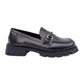 Klassiske kvinders loafers med øko læder sort