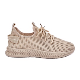 Kvinders slip -up i beige sportssko