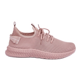 Pink -mesh -in -pink -in -pink sportssko lyserød