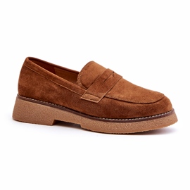 Bellucci Klassiske kvinders mokkasiner med Eco Suede Brown brun