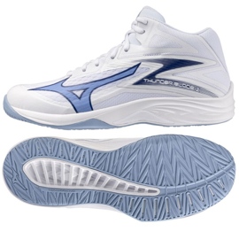 Mizuno Thunder Blade Sko med Mid V1GA237597 White hvid