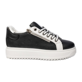 Kvinders sorte sports -sneakers