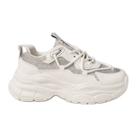 Kvinders hvide sports -sneakers