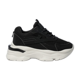 Kvinders sorte sports -sneakers