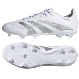 Adidas Predator League FG/MG ID1327 Hvide og sølvsko