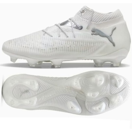 Puma Future 8 Ultimate FG 108138-04 Hvide sko med en sok