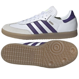 Adidas samba messi i IH8161 hvide og violette sko