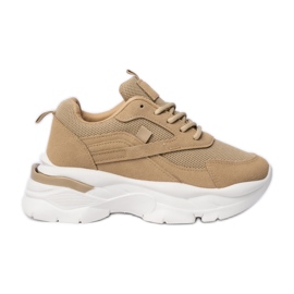 Kvinders beige-khaki sports-sneakers