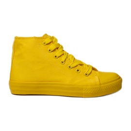 Klassiske kvinders sneakers gule