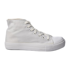 Klassiske hvide kvindes sneakers
