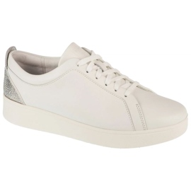 FitFlop Rally Crystal Sneakers Hy8-610 sko med zirkoner hvid