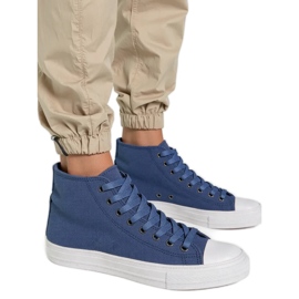 Kvinders livio jeans blå sneakers