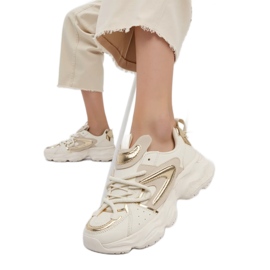 Kvinders lumor beige sneakers