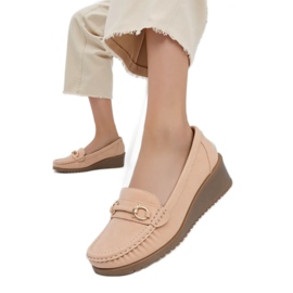 Kvinders Mirena Pink Loafers lyserød