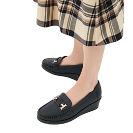 Kvinders velora sorte loafers