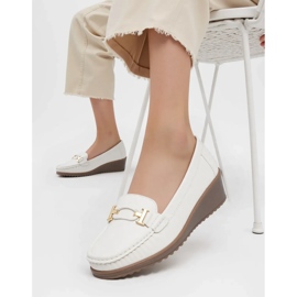 Kvinders velora hvide loafers