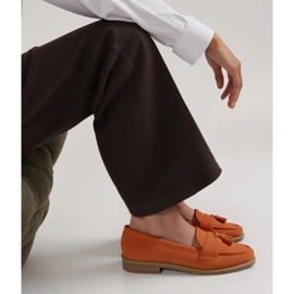 Kvinders orange loafers