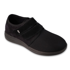 Dr.ORTO Befado herresko med velcro, pu 074M004, sort
