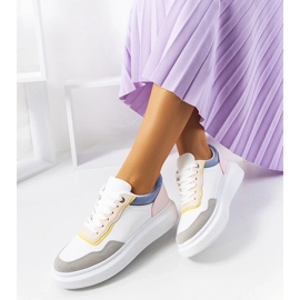 D/GMR Hvid Selma Blå damesneakers