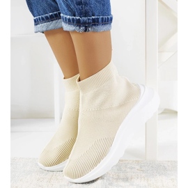 D/GMR Beige high-top sneakers fra Jennifer