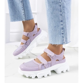 D/GMR Lilla sneakers på de massive eneste djurs violet