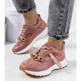 D/GMR Saminas lyserøde sneakers med kæde