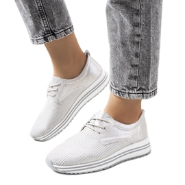 D/GMR Serra sneakers i sølv i læder