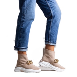 D/GMR Brune sneakers med Taryn-kæde