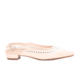 D/GMR Louin beige ballerinaer til kvinder