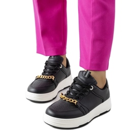 D/GMR Sorte Kelliher kæde sneakers