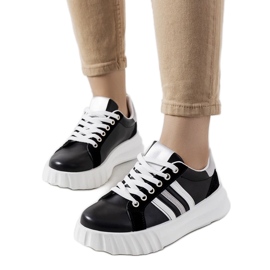 D/GMR Sorte sneakers på Prinsep platformen