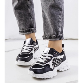 D/GMR Sorte og hvide Florival sneakers til kvinder