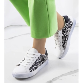 D/GMR Kameta Snake hvide sneakers sort
