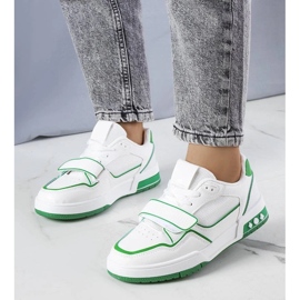 D/GMR Kadie grønne sneakers til kvinder hvid