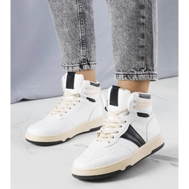 D/GMR Sorte og hvide high-top sneakers fra Robin