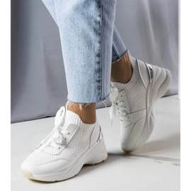 D/GMR Ann hvide wedge sneakers