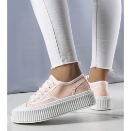 D/GMR Lyserøde platformssneakers fra Delores