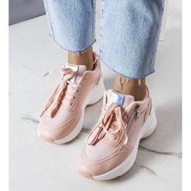 D/GMR Stacey pink wedge sneakers lyserød