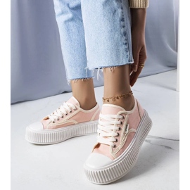 D/GMR Connies pink platform sneakers lyserød