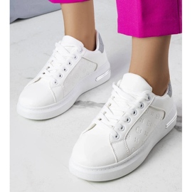 D/GMR Hvide højsålede sneakers fra Tasha grå