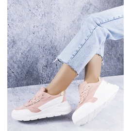 D/GMR Pink sneakers lavet af øko-ruskind fra Dupuis lyserød