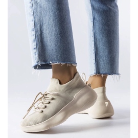 D/GMR Lavallée sneakers i beige stof
