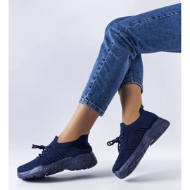 D/GMR Blå sneakers med fleksibel overdel fra Gois